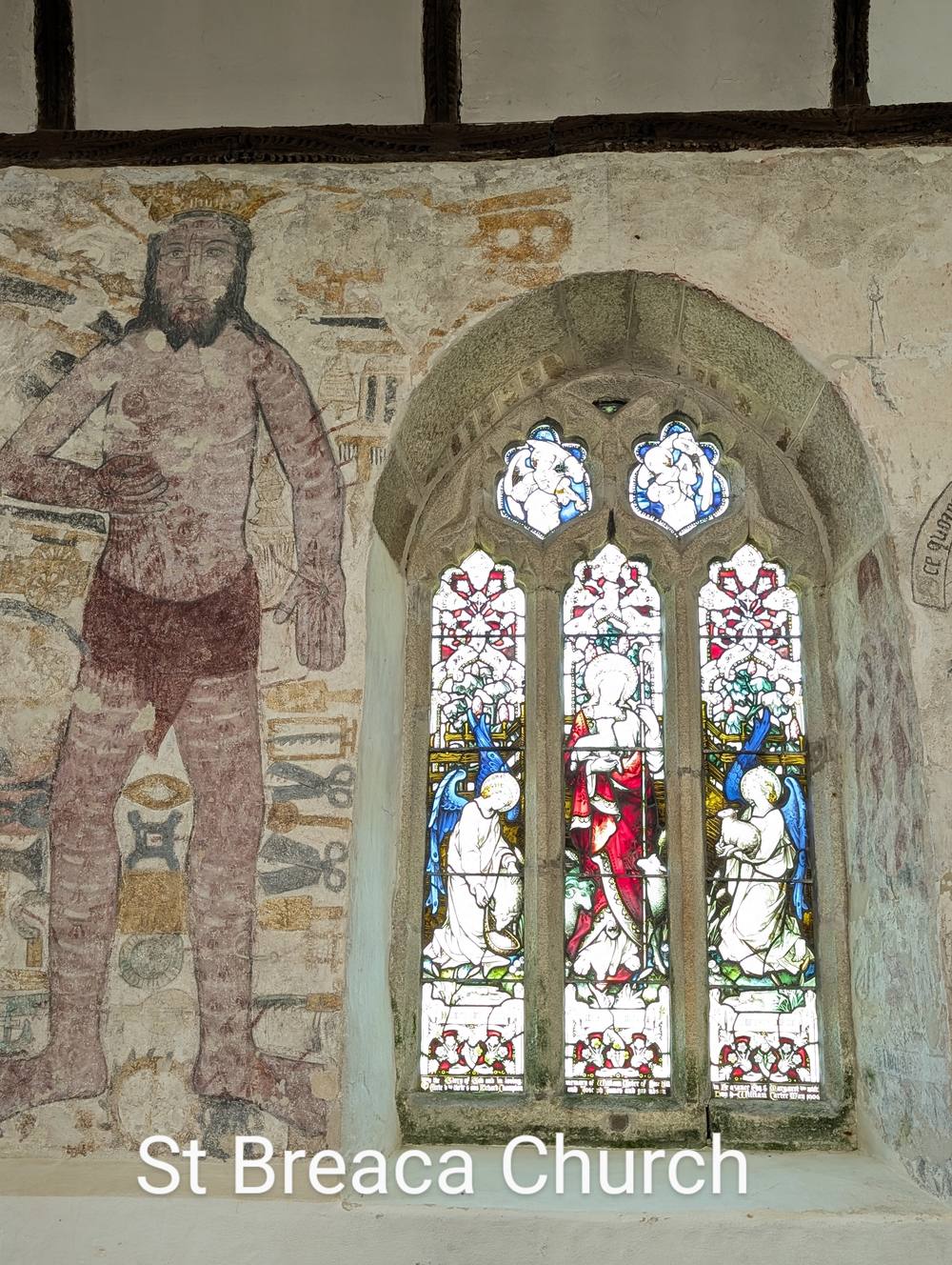 Inside St Breaca's Church, Cornwall